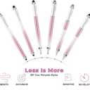Penyeah Stylus Pen for Touch Screens (4 in 1),Universal Touch Screen Pen Phone/Tablet Stylus for iPhone/iPad/Pro/Mini/Android/Samsung/Fire and All Capacitive Touch Screens-Dream Pink