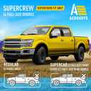 Extra Durable Window Deflectors Tape-On Window Visors Rain Guards Fit for Ford F150 2015-2026 SuperCrew, Sun Visors, Wind Vent for Shades, Exterior Car Accessories - 4pcs. AG0050
