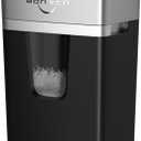 BONSEN 12-Sheet Micro Cut Paper Shredder for Home Office Use, High Security Level P-4/55 dB Ultra-Quiet / 40-Minutes Shredding Shreds Credit Card/Staples, 5.3 Gallons Pullout Bin (S3106)