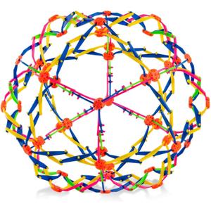 4E's Novelty Expandable Breathing Ball - Stress Reliever Fidget Toys Expands from 6 to 12" for Yoga, Anxiety, Relaxation - Expanding Sphere for Kids & Adult Gift Idea