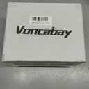 Voncabay Money Safe Box for Home with Sensor Light & Fireproof Money Bag - 0.23 Cubic Feet Security Safe Box with Digital Keypad, Keys & Pass Code Lock Black