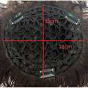 Clip in Real Human Hair Natural Curly Topper Hairpiece with Bangs for Women with Thinning Hair, Dark Brown