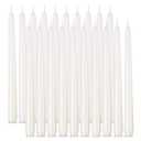 Taper Candles 10 inch (H) Dripless, Set of 20 White Unscented and Smokeless Taper Candles Long Burning, Paraffin Wax with Cotton Wicks for Burning 8 Hours Time