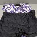 Yonique Women's Plus Size Tankini Swimsuits with Shorts Two Piece Bathing Suits Ruffle Swimsuits Tummy Control Swimwear (Purple Floral, 24W)