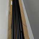 Curtain Rods for Windows 48 to 84-92 inch, 5/8" Matte Black Curtain Rod, Stainless Steel Small Curtain Rods for Bedroom, Living Room,Kitchen,Farmhouse, Outdoor Curtain rod Black
