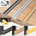 JARBIH 3.3ft/1M LED Recessed Aluminum Profiles,YW Shape 45º Oblique Beam, 6 Packs