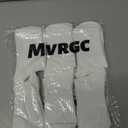 2 x Crew Socks for Women & Men, 6 Pair Cute Cotton Casual Calf Socks Breathable Soft Above Ankle Socks, Size 5-10 (White)