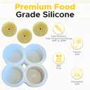 Silicone Tealight Candle Mold - Makes 4 x Tea Light Candles (Elements Theme)