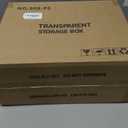 Acrylic Box Display Case, Clear Plastic Stackable Storage Bins with Magnetic Attraction Lid, Showcase for Cosmetic, Large Figures Collectibles (5 Pack, X-Large)