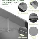Silicone Griddle Cover for Omnivore Blackstone 36" Griddle, Silicone Grill Protective Mat for Blackstone Accessories,Full-edge Coverage Design Protect from Dirt,Rust(Gray)
