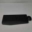 Wireless Keyboard and Mouse Combo - Full-Sized Ergonomic Keyboard with Wrist Rest, Phone Holder, Sleep Mode, Silent 2.4GHz Cordless Keyboard Mouse Combo for Computer, Laptop, PC, Mac, Windows -Trueque (Pack of 1, Black)