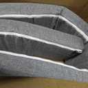 Bed Gap Filler/Mattress Space Filler, Mattress Extender for Twin/Full/Queen/King Bed, Close Gap(0-12") Between Mattress and Headboard or Wall, Stop Losing Your Pillows(Dark Gray-LxWxD-60*2*8in)