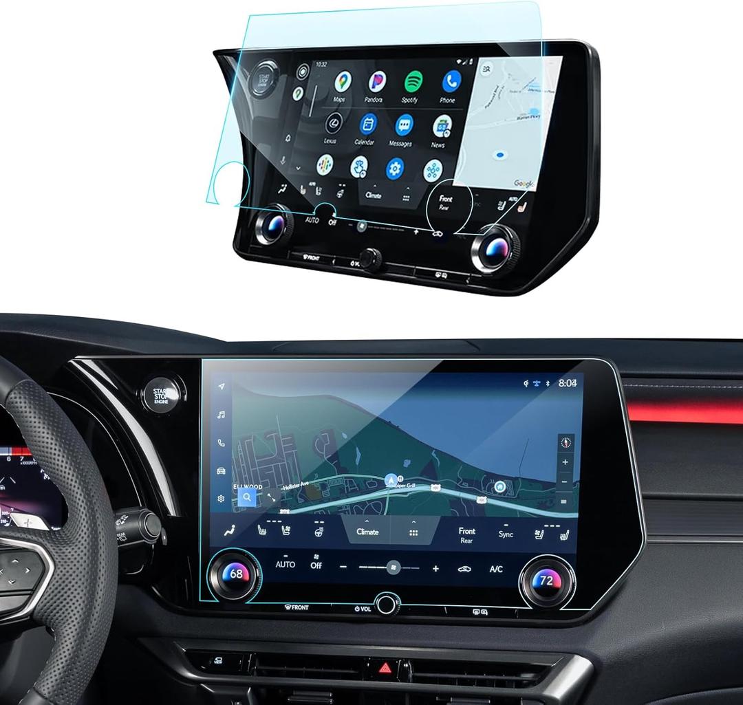 LANTU RX 350 Screen Protector for 2023 2024 2025 2026 Lexus RX350 & TX350 Accessories 14" Tempered Glass GPS Navigation Touchscreen Protector for RX 350/350h/500h & 2024 2025 2026 TX 350/500h HD Clear