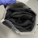 Vatge Blackout French Door Curtain - W26 x L70, 1 Panel, Black, Room Darkening Window Covering Tie Up Shades for Privacy, Thermal Insulated Door Curtain for Glass Window