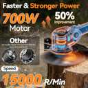 20000R Electric Weed Wacker,Cordless Weed Eater,Battery Powered, 4-in-1 Brush Cutter with Wheel,Lawn Mower for Grass, 6 inch String Trimmer for Shrubs, Weeds,Weed Trimmer for Garden Yard