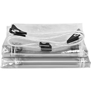 Heavy Duty Tarpaulin, Thickened Transparent Rainproof Cloth Waterproof Sunproof PVC Tarpaulin Windproof Tent Cloth(3x3m)