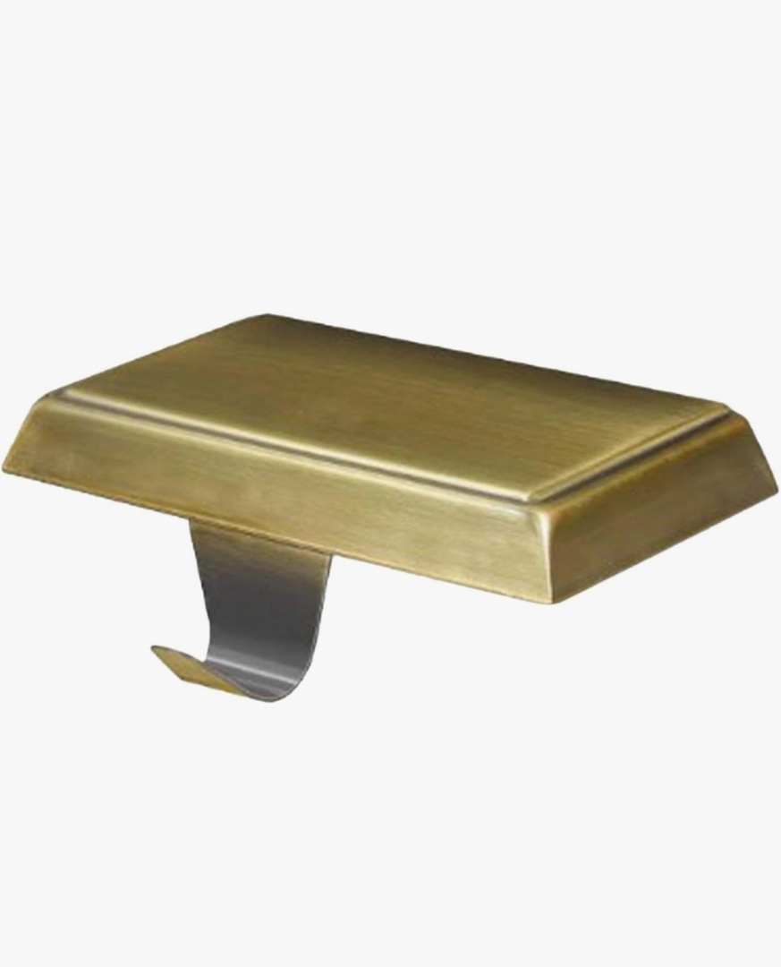 Almencla Christmas Stocking Holders Xmas Stocking Hooks Standing Mantel Stocking Hangers for Indoor Decor Fireplace Holiday Stair pack of 6