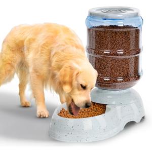 Kenond 3 Gallon Gravity Feeder, Automatic Dog Feeder, Dog Food Dispenser for Large Breed