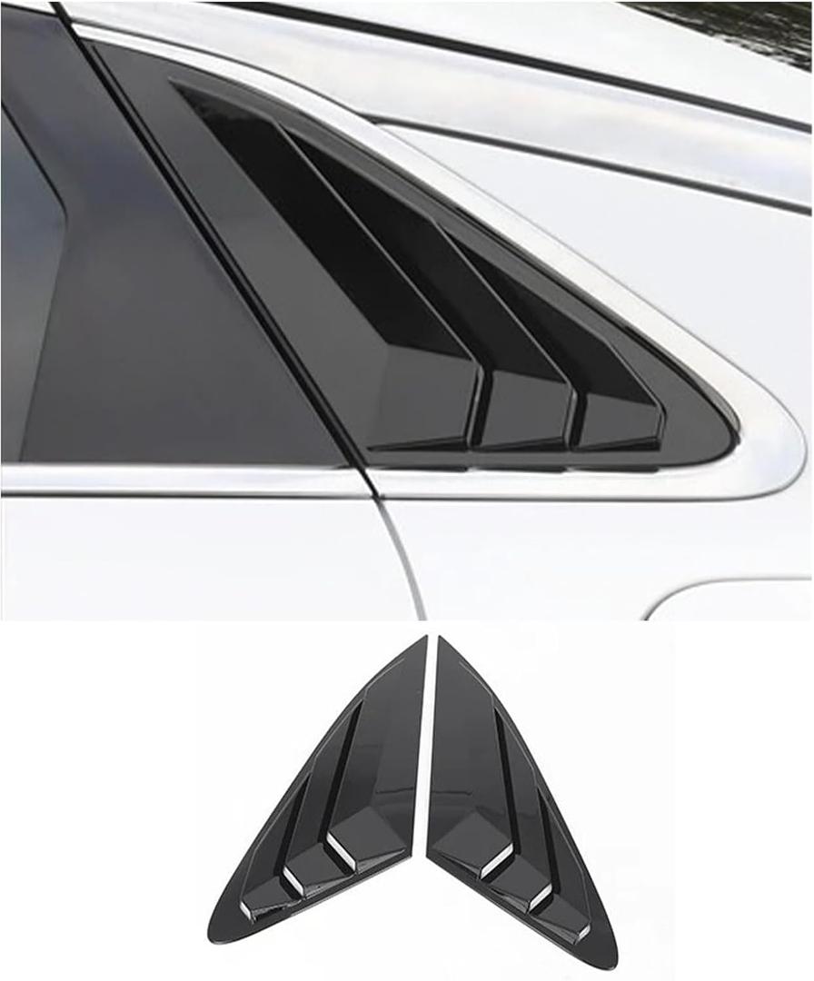 Rear Side Window Louvers Compatible with K5 Gt and Gt Series 2021 2022 2023 2024 2026 Sport Decoration Accessories Air Vent Scoop Louver Window Scoop Louver Cover Glossy Black