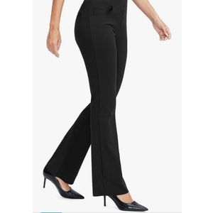 Rammus Womens High Waist Yoga Dress Pants with Pockets Stretch Work Pants for Women Bootcut Leg Slacks for Office Casual Large