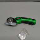 Cardboard Cutter, Rechargeable Cordless Electric Scissors, 4V Upgrade Motor Electric Box Cutter with 2 Blades, Safety Lock & LED Light, Powerful Cutting for Cardboard Box, Plastic, Leather (Green)