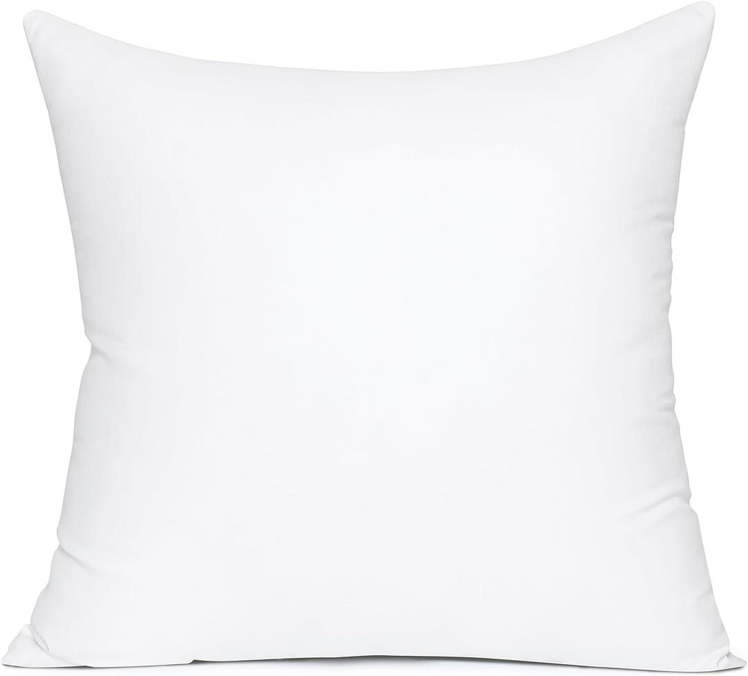  22x22 Inch Throw Pillow Insert Premium Throw Pillow Polyester Microfiber Stuffer Pillow for Sofa Bed Couch