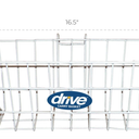 Drive Medical 10200B Walker Basket, Basket for Folding Walker with Cup Holder, White
