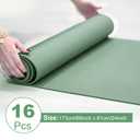 Funtery 3 mm Thin Yoga Mats Bulk, 68 x 24 Inches Lightweight PVC Exercise Mats Non Slip Workout Fitness Pads for Yoga Pilates Stretching Classes Gym Home Studio(Matcha Green,16 Pack)