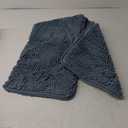 OLANLY Bathroom Rugs 44x24, Extra Soft Absorbent Chenille Bath Rugs, Rubber Backing Quick Dry, Machine Washable Bath Mats for Bathroom Floor, Tub and Shower, Home Decor Accessories, Airy Blue