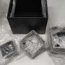 Geelin 6 Pack Acrylic Risers for Display Acrylic Cube Boxes Risers Display Stands with Hollow Bottoms Decorative Stand for Jewelry Candy Table Decor 6 Sizes (Black)