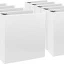 3-Inch 3 Ring Binder, Standard 3" Round Ring Binder Fit Letter Size Paper, Presentation View Binders, White, 10-Pack
