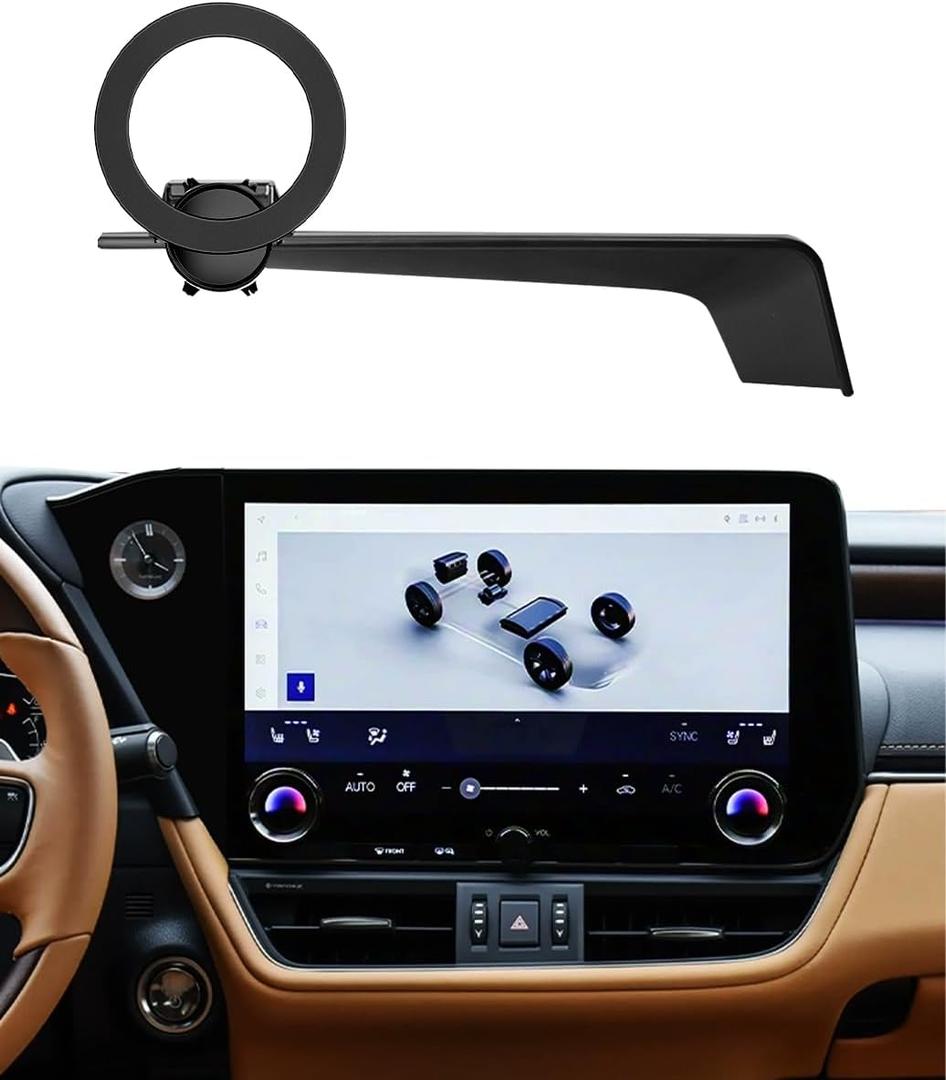 Phone Holder Mount for 2026 Lexus RX RX350/RX350h/RX500h Accessories 2023 2024 2025 Magnetic Car Dash Cell Holder for Most Smartphones with Dash Organizer Auto Interior(for 14inch Screen)