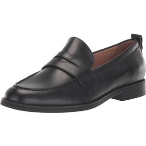 Cole Haan Women's Stassi Penny Loafer (5.5, Black Leather)