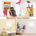 BEVTEE Access Panel for Drywall, 12x12 inch, Wall Access Panel, Plumbing Wall Access Doors for Drywall, Ceiling, Wiring, Cables, Reinforced Hinged, White