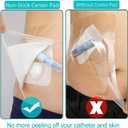 10"x12" Waterproof Shower Cover Incision Bandages for Large Wound with No Glue On The Center Adhesive Transparent Shower Protector Post Surgical Water Barrier Guard Pack of 7