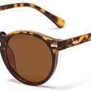 Gleyemor Kids Polarized Cute Round Sunglasses for Kids Girls Boys Age 3-8