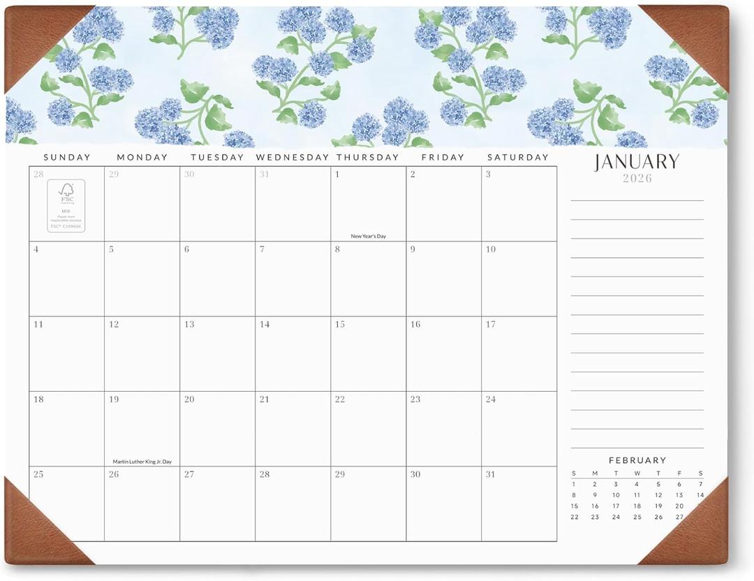 Jotsome Large Desk Calendar 2026-2027 with Desktop Pad, 18 Months Desk Pad Calendar From Now to June 2027 21''x16.5'', Desk Blotter Calendar for Home Office and School, Easy Planning
