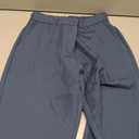 FUNYYZO Women's Stretch Business Work Pants with Pockets Wear to Work Casual Suitpants Long Straight Trousers Blue 10