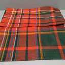 AQOTHES Pack of 2 Christmas Plaid Decorative Throw Pillow Covers Scottish Tartan Cushion Case for Farmhouse Home Holiday Decor Red and Green, 20 x 20 Inches