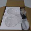 Battery Operated Wall Sconce Set Of 2, 10000mAh Wireless Rechargeable Wall Sconce With Remote Control, RGB Dimmable Bathroom Light Fixtures With Double Clear Glass Shade For Mirror Bedroom Living Room (Black)