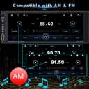 Wireless Single Din Car Stereo with Apple Carplay,IPS Touch Screen Car Radio with Bluetooth,Backup Camera,FM/AM Car Radio,Car Play Android Auto,AUXTF,Type-C,USB