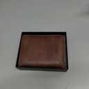 Men's Trifold Wallet, Classic RFID Blocking Leather Design - Durable Front Pocket Wallet with ID Window & Multiple Card Slots, Gift Box Included (Brown)