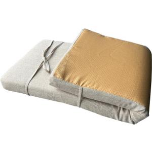 36 x 12 Inches Piano Bench Cushions for Indoor Furniture with Ties Non Slip Kitchen Dining Room Bench seat Cushion for Show Storage, Window, Settee, Ottoman pad, Beige