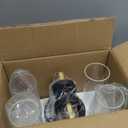 Wall Sconces Set of Two, 22" Black and Gold Bathroom Sconces with Clear Glass, Hardwired Modern Sconces Wall Decor Set of 2 Wall Light fixtures for Bathroom Mirror Living Room Hallway Bedroom