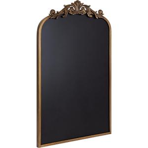 Kate and Laurel Arendahl Arch Chalkboard; Gold; 19 x 31; Framed Arched Ornate Vintage Magnetic Chalkboard for Unique Display; Decoration; and Organization Kate and Laurel Arendahl Arch Chalkboard; Gold; 19 x 31; Framed Arched Ornate Vintage Magnetic Chalkboard for Unique Display; Decoration; and Organization