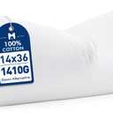 MIULEE 14x36 Synthetic Down Alternative Pillow Insert, Fluffy Soft Throw Pillow for Couch Bed Sofa Plush Luxury Lumbar Support