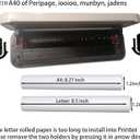 8 rolls (about 200 pages), A4, BPS free, thermal printer paper, BPA free. For aixiqee, IOOIOO, GUTHERREN, minzhi, Peripage, Munbyn, Jadens, Hprt, Phomemo, and other thermal printers(lasting 3 years)