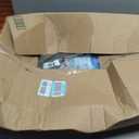 3 Bow Bimini Top Replacement Cover - 900D Polyester Canvas without Frame, Waterproof & UV-Proof Sun Shade Boat Canopy with Storage Boot for Jon Boats, Pontoon Boats (Black, 6'L x 46-54"W x 60"H)