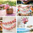 Birthday Gifts for Women 10pcs White Hot Pink Flowers PU Real Touch Flowers Hawaiian Plumeria Frangipani Artificial Flowers for DIY Birthday Gifts Wedding Gifts Home Decor Table Centerpiece
