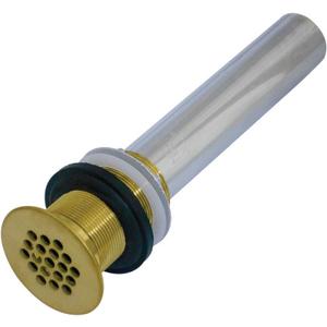 Kingston Brass KB4007 Fauceture Grid Drain without Overflow, Brushed Brass, 8.25 x 2.25 x 2.25